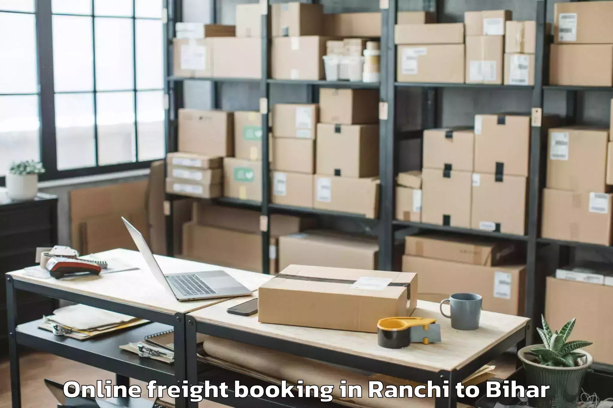 Easy Ranchi to Ladania Online Freight Booking Booking